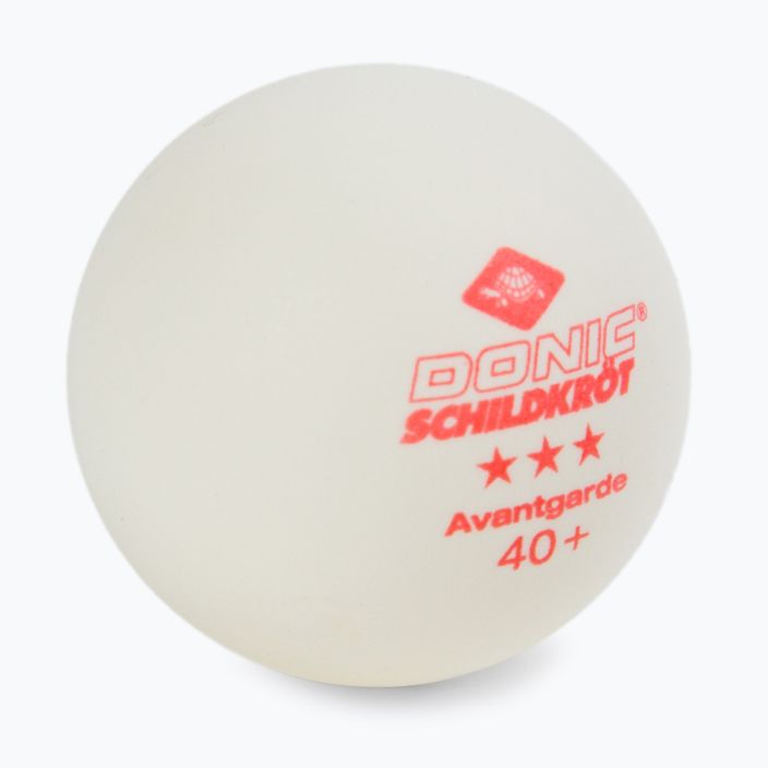 DONIC 3-Star Avantgarde Ball Poly 40+ Tischtennisbälle 3 Stück weiß 608334 3