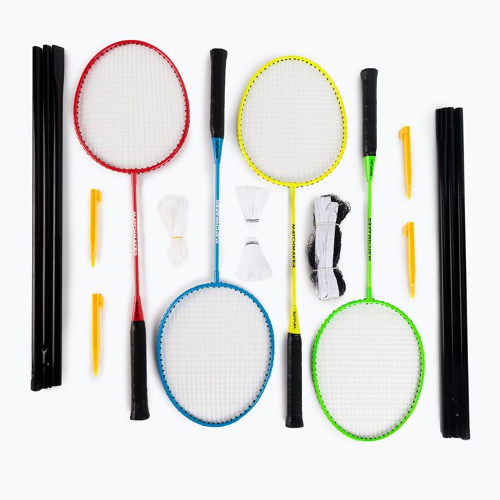Sunflex Matchmaker 4 Farben Badminton Set 53547