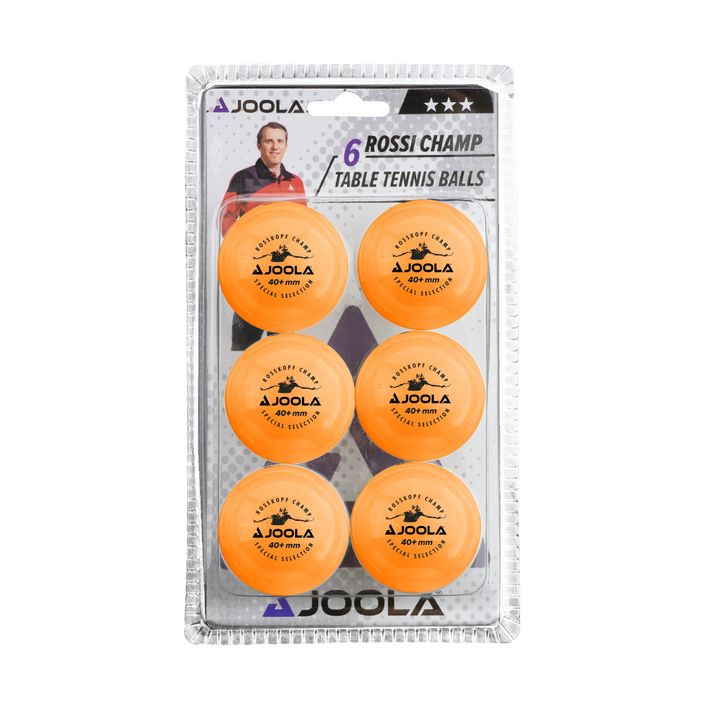 JOOLA Rossi Champ 40+ Tischtennisbälle 6 Stück orange. 2