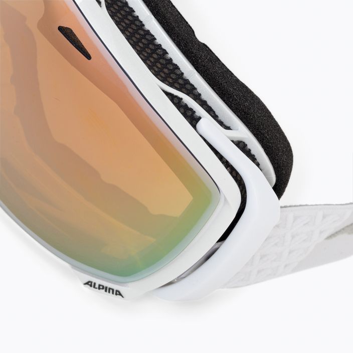 Skibrille Alpina Estetica Q-Lite pearlwhite gloss/mandarin sph 5