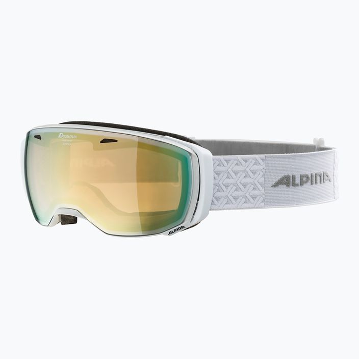 Skibrille Alpina Estetica Q-Lite pearlwhite gloss/mandarin sph 6