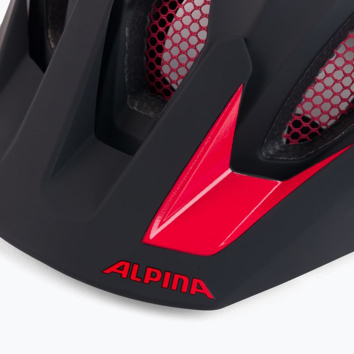 Fahrradhelm Alpina Carapax 2.0 black/red matte 8