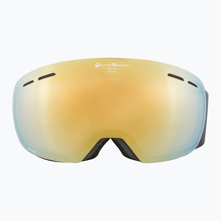 Skibrille Alpina Granby QV black matt/gold sph 7