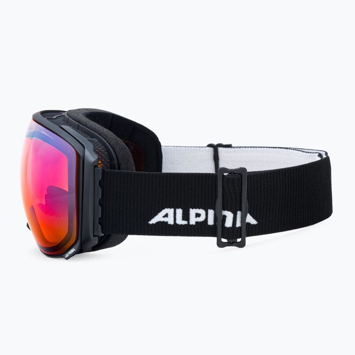 Skibrille Alpina Big Horn QV-Lite black matt/blue sph 4
