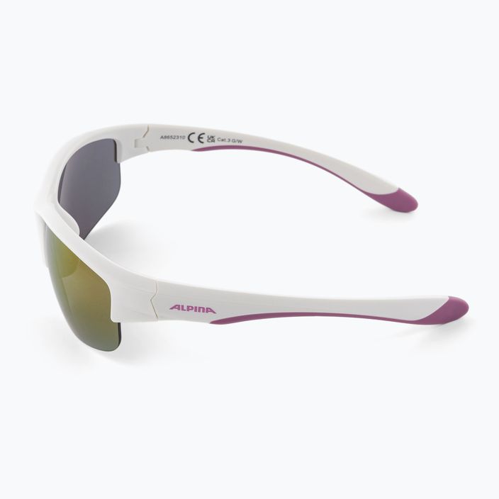 Kindersonnenbrille Alpina Junior Flexxy Youth HR weiß lila matt/rosa Spiegel 4