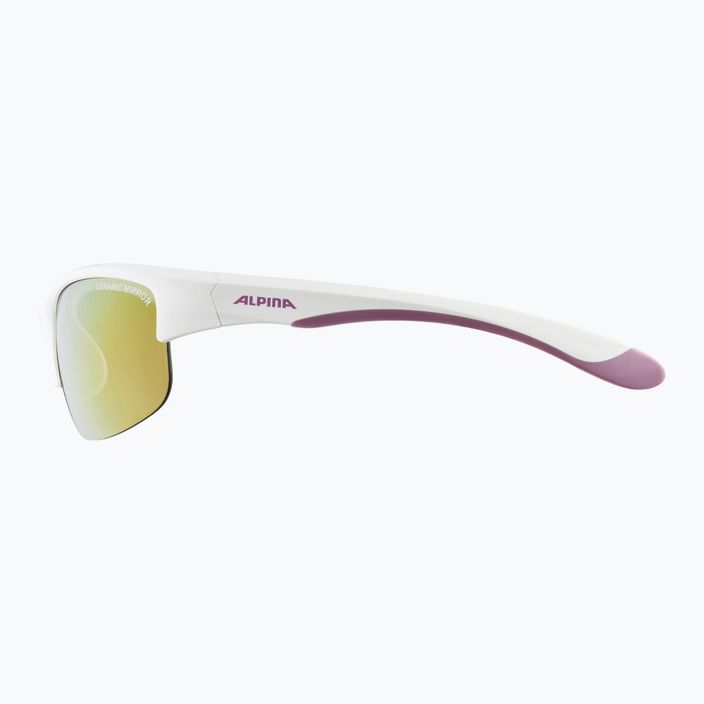 Kindersonnenbrille Alpina Junior Flexxy Youth HR weiß lila matt/rosa Spiegel 5