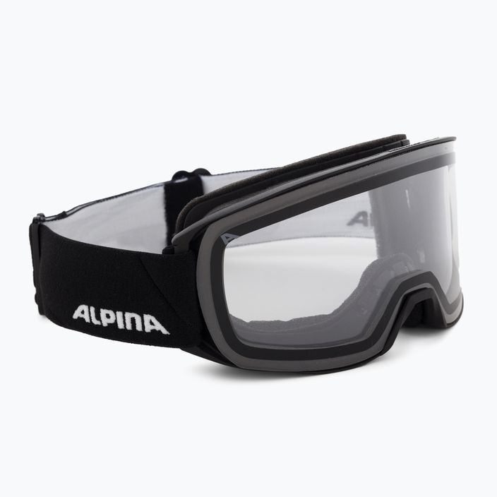 Skibrille Alpina Nakiska black matt/clear