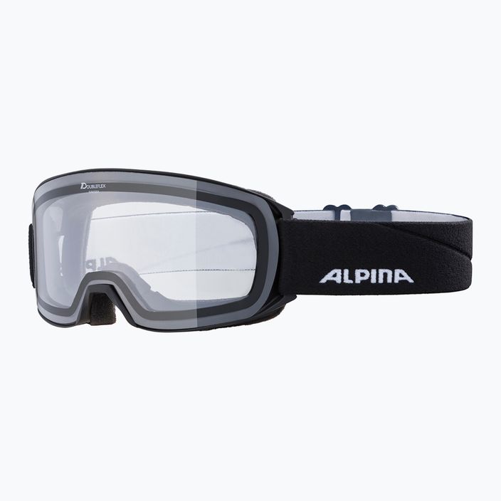 Skibrille Alpina Nakiska black matt/clear 6