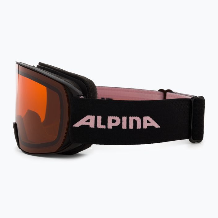 Skibrille Alpina Nakiska black/rose matt/orange 4