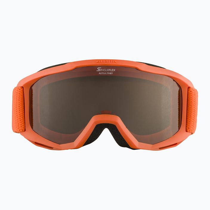 Skibrille für Kinder Alpina Piney pumpkin matt/orange 7