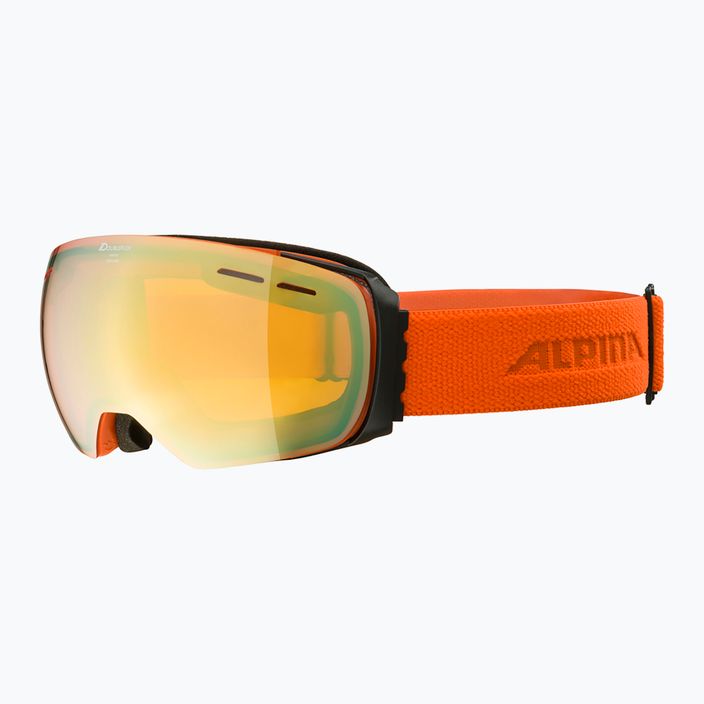 Skibrille Alpina Granby Q-Lite black/pumpkin matt/gold sph 6