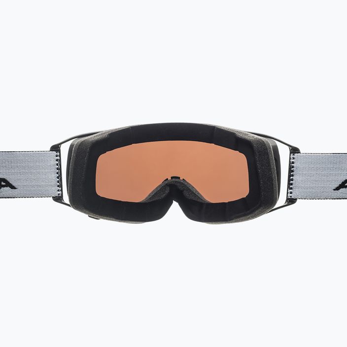 Skibrille Alpina Double Jack Mag Q-Lite black matt/mirror black 10