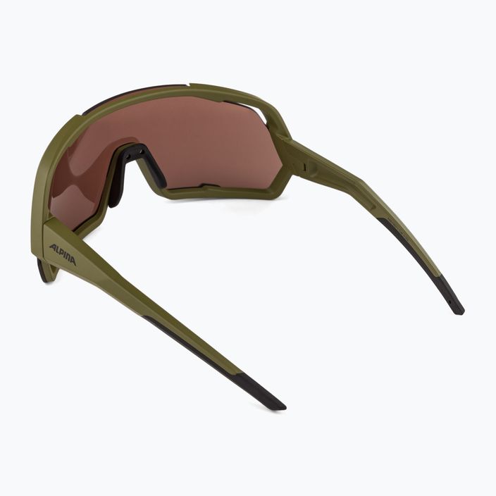 Alpina Rocket Q-Lite Sonnenbrille oliv matt/bronze verspiegelt 2