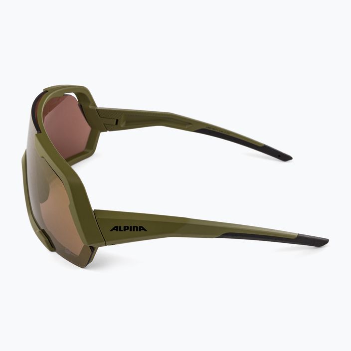 Alpina Rocket Q-Lite Sonnenbrille oliv matt/bronze verspiegelt 4