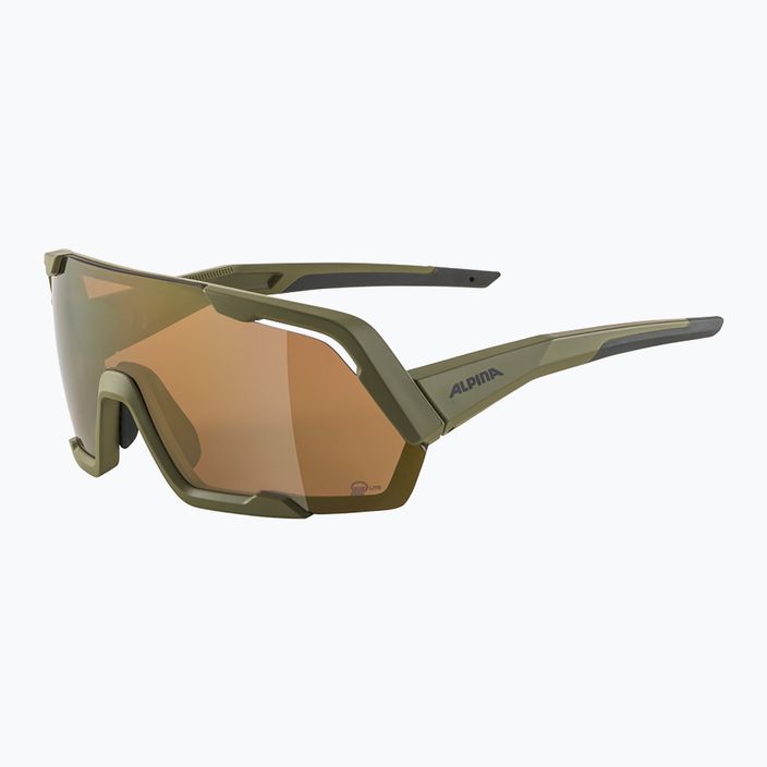 Alpina Rocket Q-Lite Sonnenbrille oliv matt/bronze verspiegelt 5