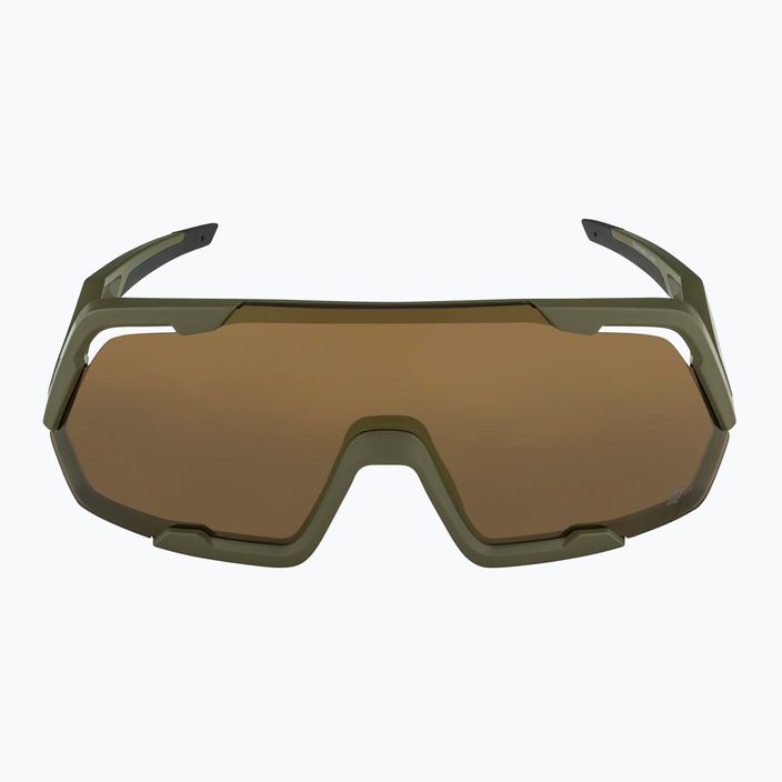 Alpina Rocket Q-Lite Sonnenbrille oliv matt/bronze verspiegelt 6