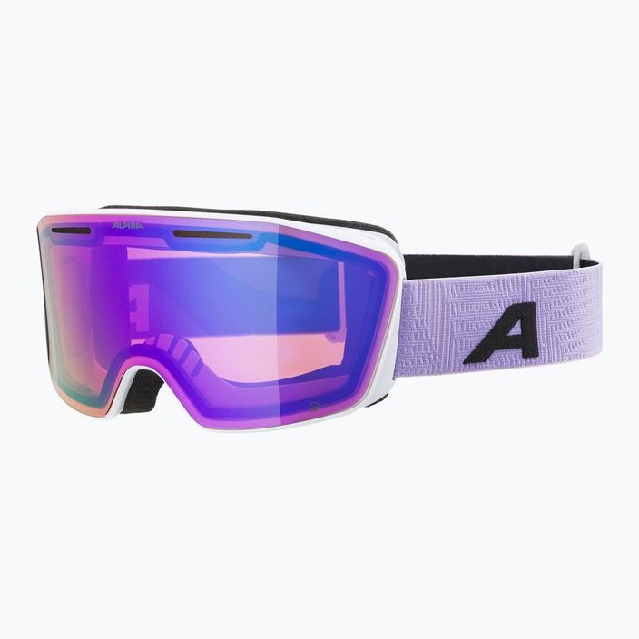 Alpina Nendaz Q-Lite S2 weiß/lila matt/lavendel Skibrille 5