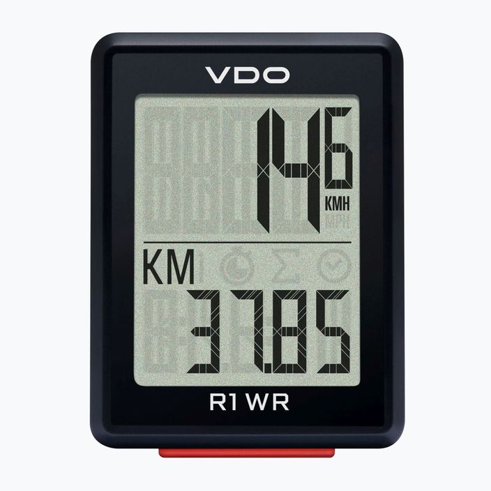 Fahrradzähler VDO R1 WR schwarz 64010