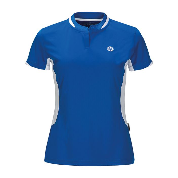 Damen-Tennisshirt Oliver Palma Polo blau/weiß 2
