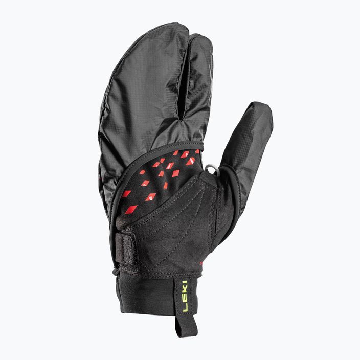 Nordic Walking Handschuhe LEKI Ultra Trail Storm Shark black/red/neonyellow 4