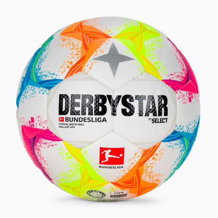 Derbystar Bundesliga Brillant APS v22 weiß-farbig Fußball DE22586