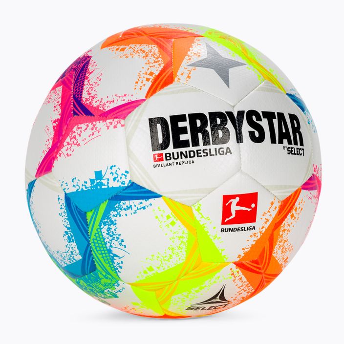 Derbystar Bundesliga Brillant Replica Fußball v22 weiß und Farbe 2