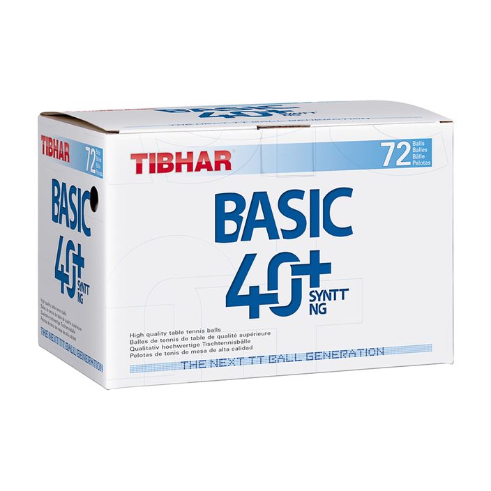 Tischtennisbälle Tibhar Basic 40+ SYNTT NG 72 Stk. white 2