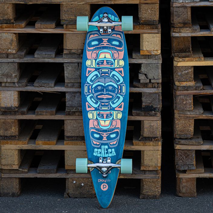 Playlife Seneca Longboard Skateboard blau 880294 8