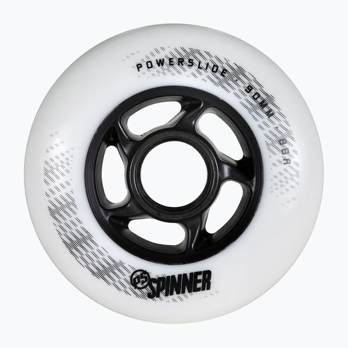 Powerslide Spinner Rollerblade Räder 4 Stück weiß 905442