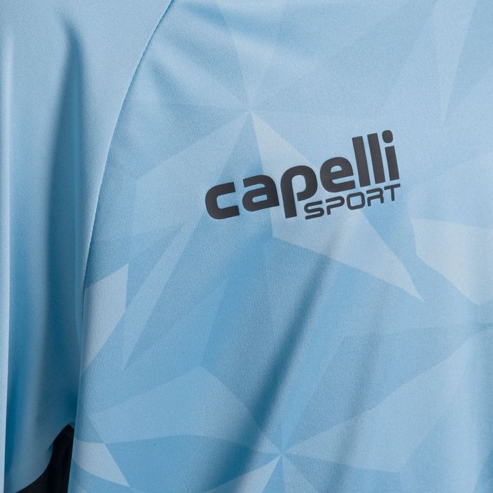 Capelli Pitch Star Torwart Kinder Fußballtrikot hellblau/schwarz 3
