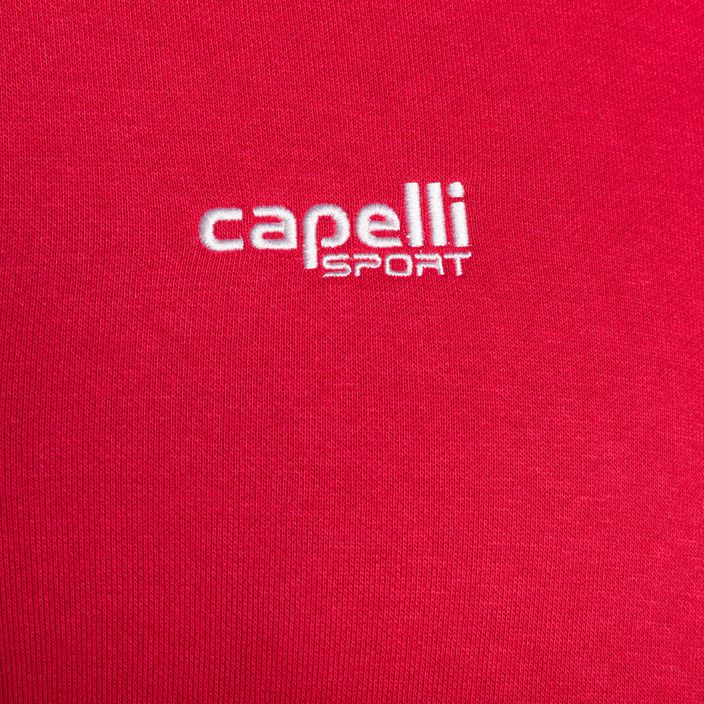 Herren Capelli Basics Adult Zip Hoodie Fußball Sweatshirt rot 3