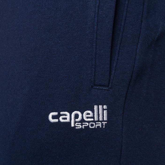 Herren Capelli Basics Adult Tapered French Terry Fußballhose navy/weiß 3