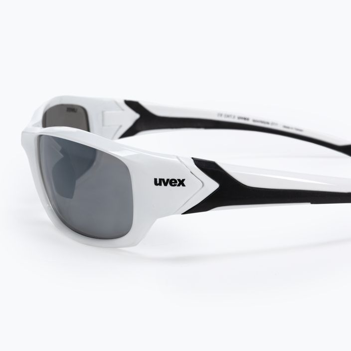 UVEX Sportstyle 211 Sonnenbrille schwarz und weiß S5306138216 4