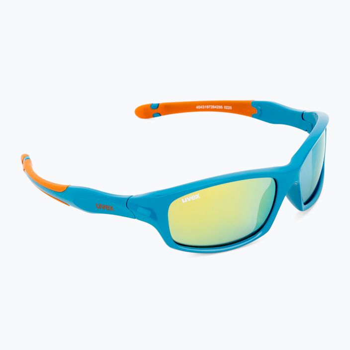 UVEX Kindersonnenbrille Sportstyle blau-orange/rosa versilbert 507 53/3/866/4316