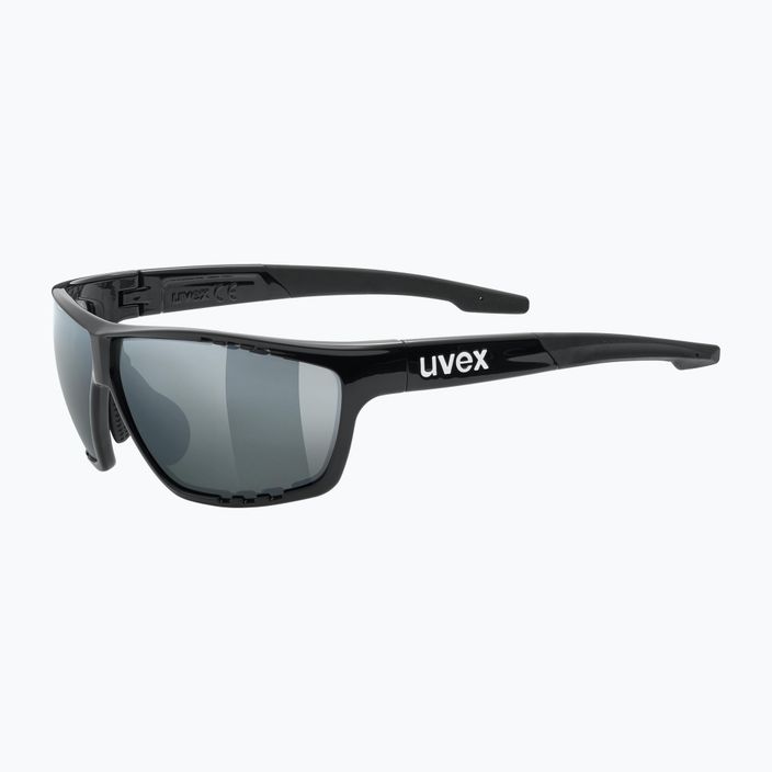 UVEX Sportstyle 706 schwarz/verspiegelt silberne Sonnenbrille 53/2/006/2216 5