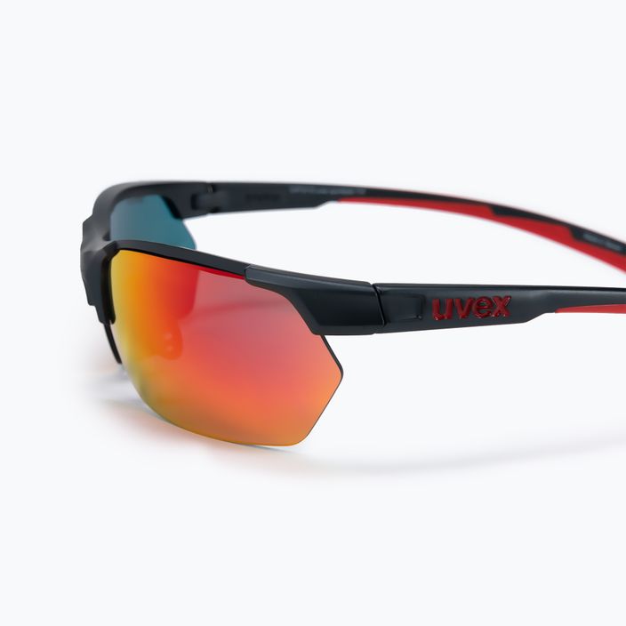 UVEX Sportstyle 114 Sonnenbrille schwarz-rot S5309395316 4