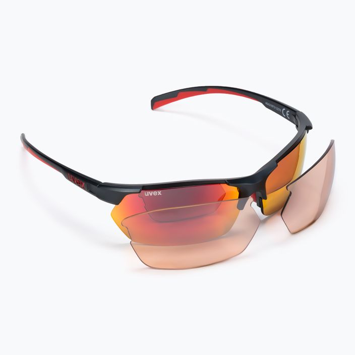 UVEX Sportstyle 114 Sonnenbrille schwarz-rot S5309395316 7