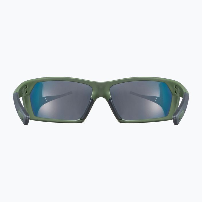 UVEX Sportstyle 225 olivgrün matt/verspiegelt silberne Sonnenbrille 53/2/025/7716 9