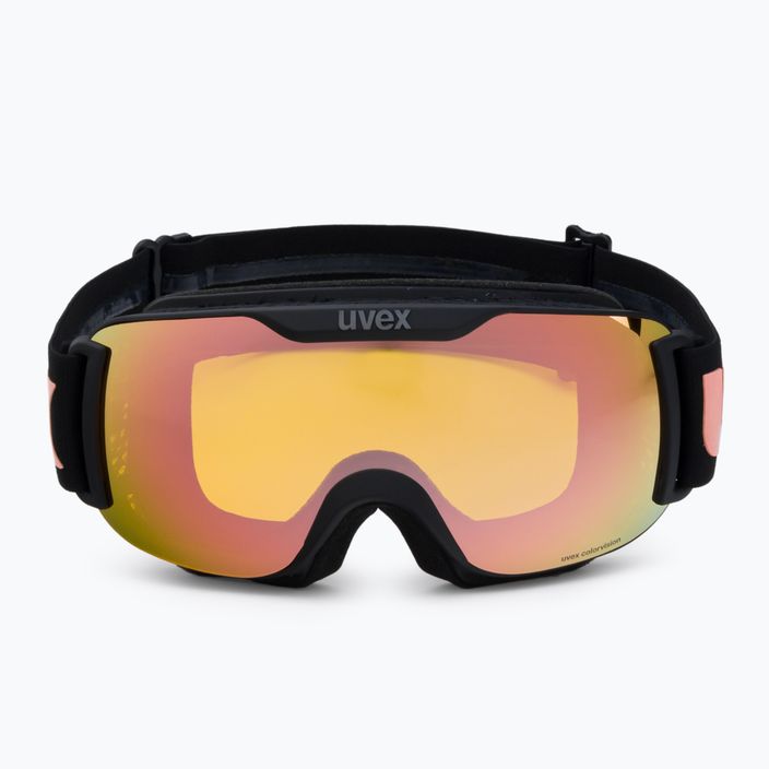 Skibrille UVEX Downhill 2 S black mat/mirror rose colorvision yellow 55//447/243 2