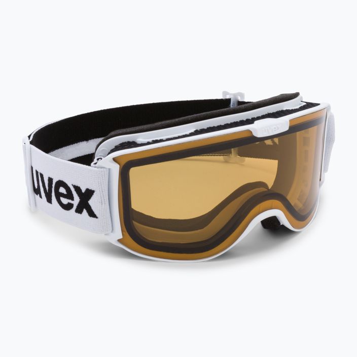 Skibrille UVEX Skyper P white mat/polavision brown/clear 55//444/13