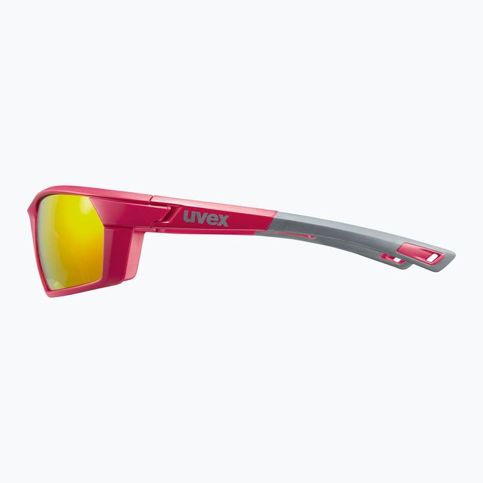 UVEX Sportstyle 225 Pola rot grau matt Sonnenbrille 6