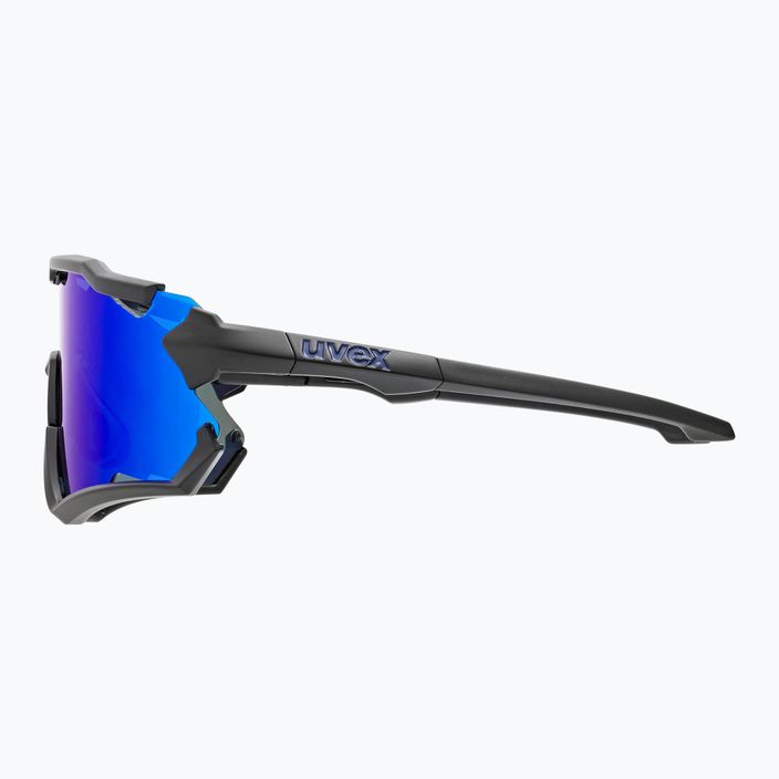 UVEX Sportstyle 228 schwarz matt/verspiegelt blau Fahrradbrille 53/2/067/2206 9