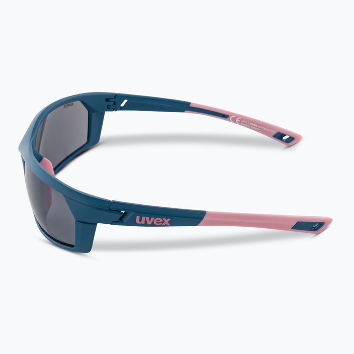 UVEX Sportstyle 225 blau matt rosa/silber Sonnenbrille 4