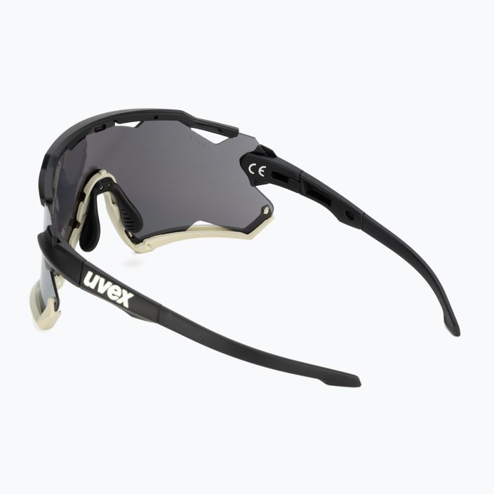 UVEX Sportstyle 228 schwarz sandmatt/verspiegelt silberne Fahrradbrille 53/2/067/2816 2