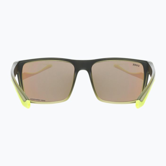 Uvex Lgl 50 CV oliv-matt/grün verspiegelte Sonnenbrille 53/3/008/7795 9