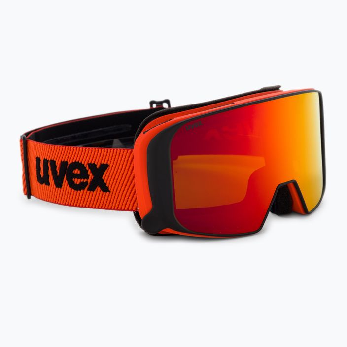 Skibrille UVEX Saga TO fierce red mat/mirror red laser/gold lite/clear 55/1/351/33 7