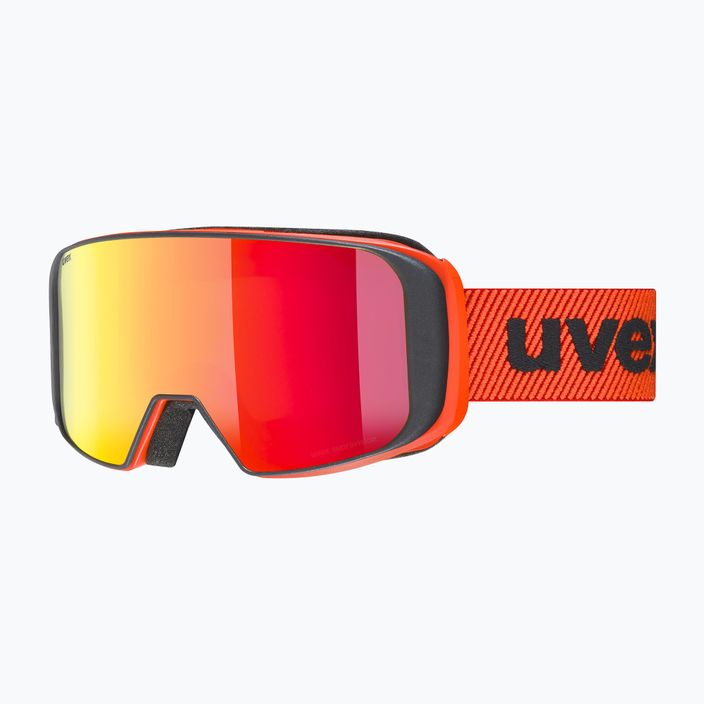 Skibrille UVEX Saga TO fierce red mat/mirror red laser/gold lite/clear 55/1/351/33 8