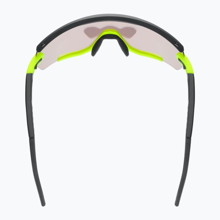 UVEX Sportstyle 236 Set schwarz gelb matt/gelb verspiegelt Sonnenbrille 4