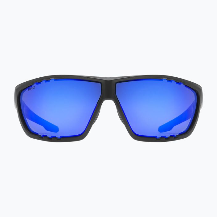 UVEX Sportstyle 706 schwarz matt/verspiegelt blau Sonnenbrille 2