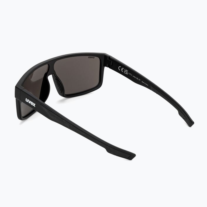 UVEX Sonnenbrille LGL 51 schwarz matt/verspiegelt silber 53/3/025/2216 2